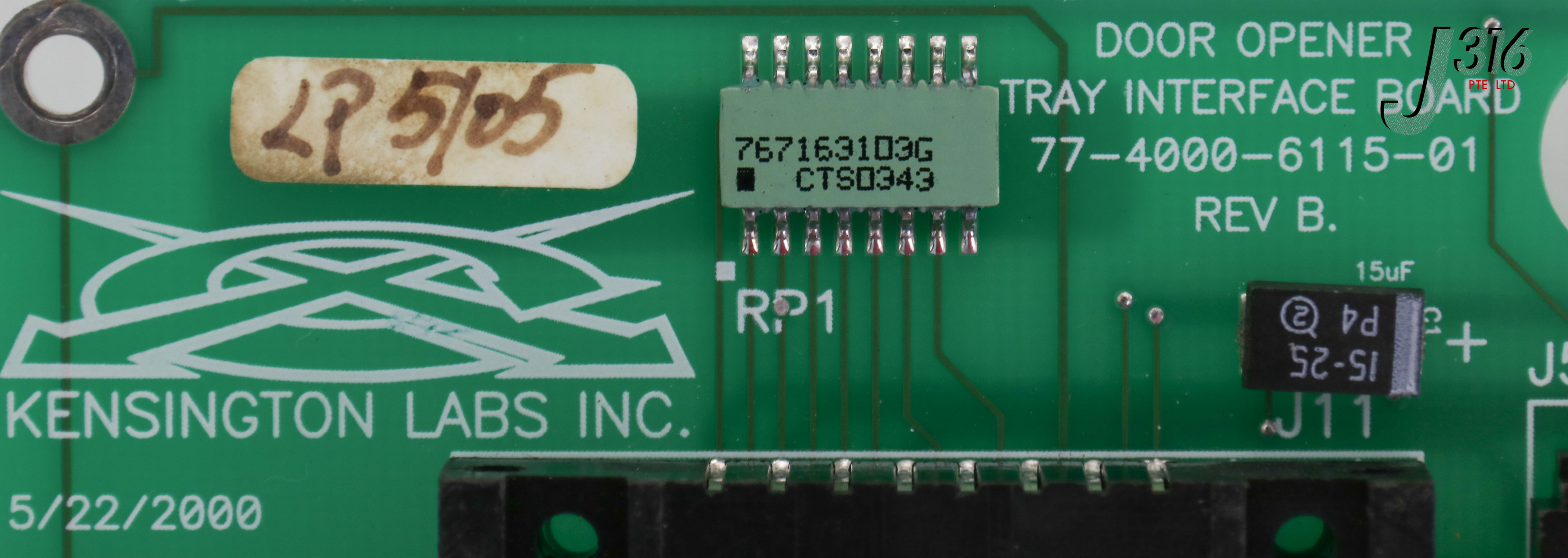 22934 KENSINGTON LABS PCB, DOOR OPENER TRAY I/F BD 77-4000-6115-01
